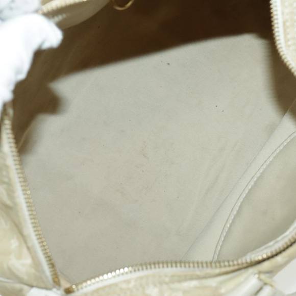 LOUIS VUITTON Monogram Mini Lin Speedy 30 Bag White Dunne M95319 LV Auth fm3945 - Picture 11 of 16